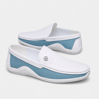 Mocassin Homme Luxe Italien Blanc