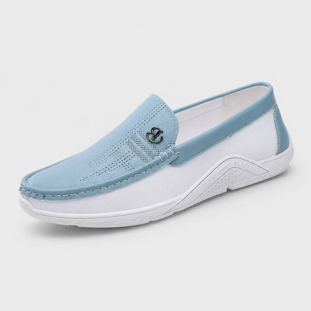 Mocassin Bleu Clair Homme