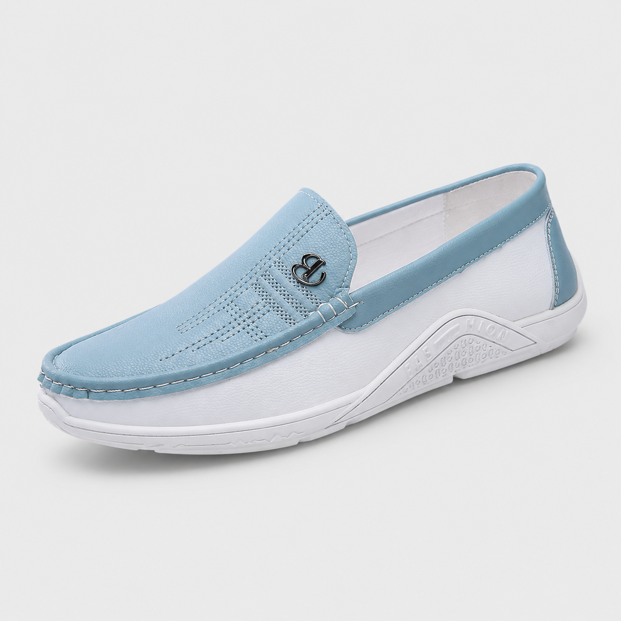 Mocassin Bleu Clair Homme