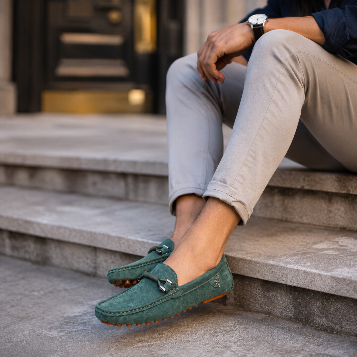 Mocassin Vert Luxe