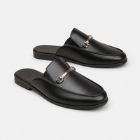 Mocassins Mules Homme Noir
