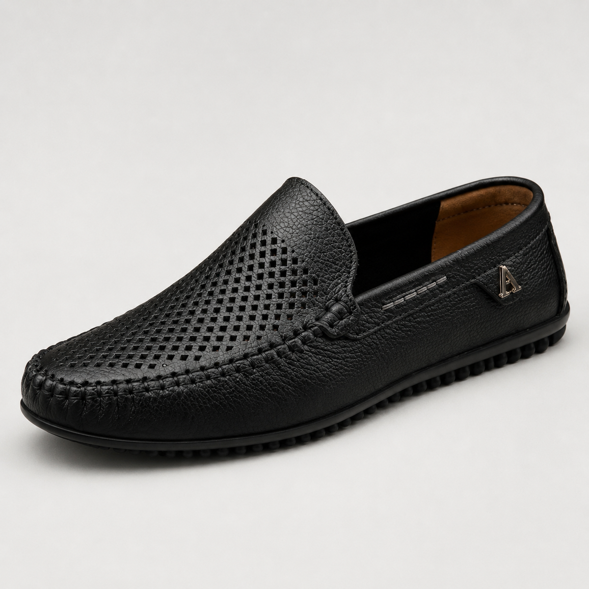 Mocassins Marron Bateau En Cuir Souples
