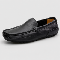 Mocassins Homme Noir en Cuir Souple