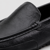 Mocassins Homme Noir en Cuir Souple