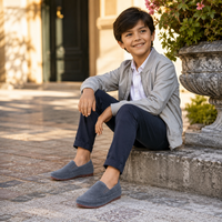 Mocassin Enfant Gris