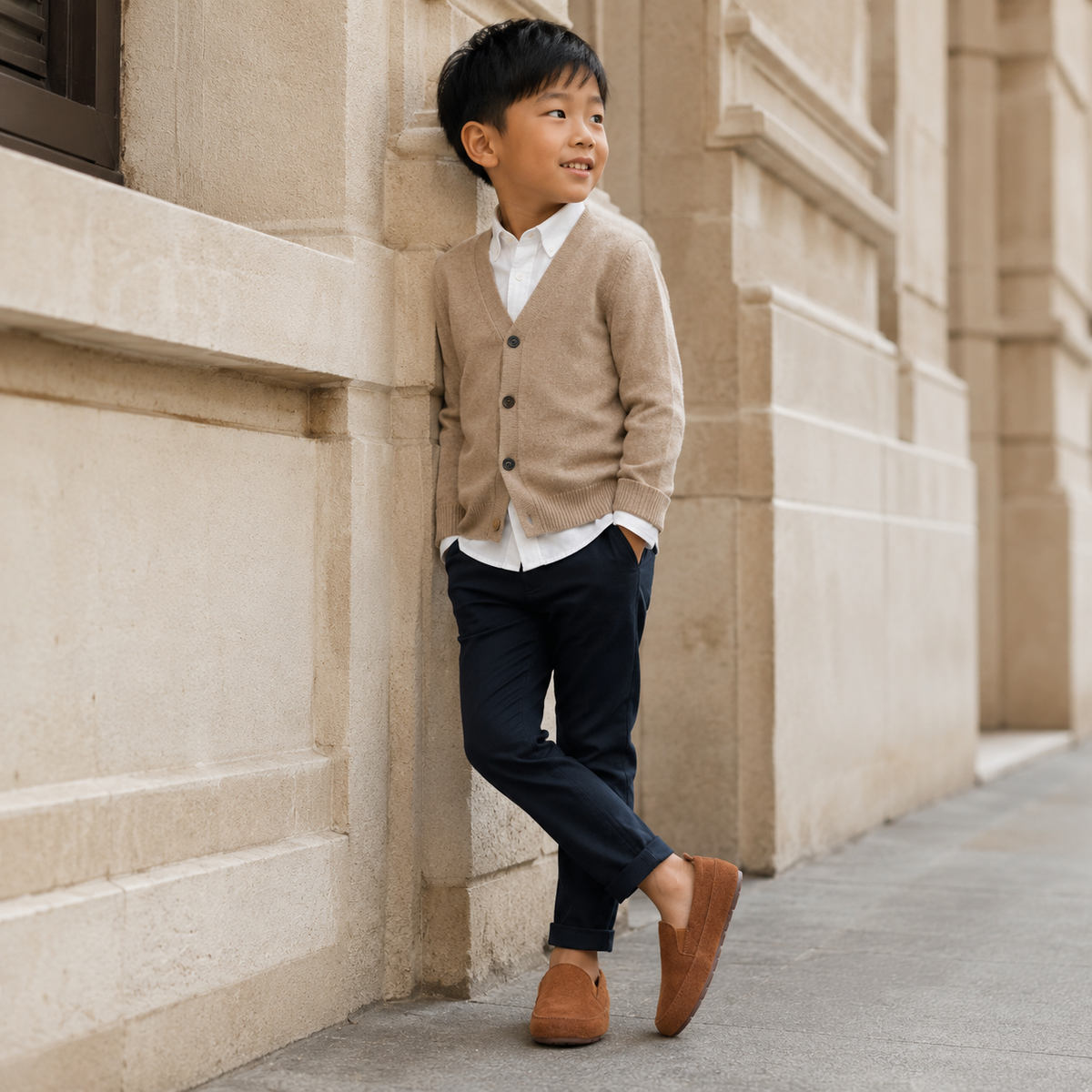 Mocassin Enfant Marron Foncé