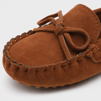 Mocassin Enfant En Daim Marron Bateau