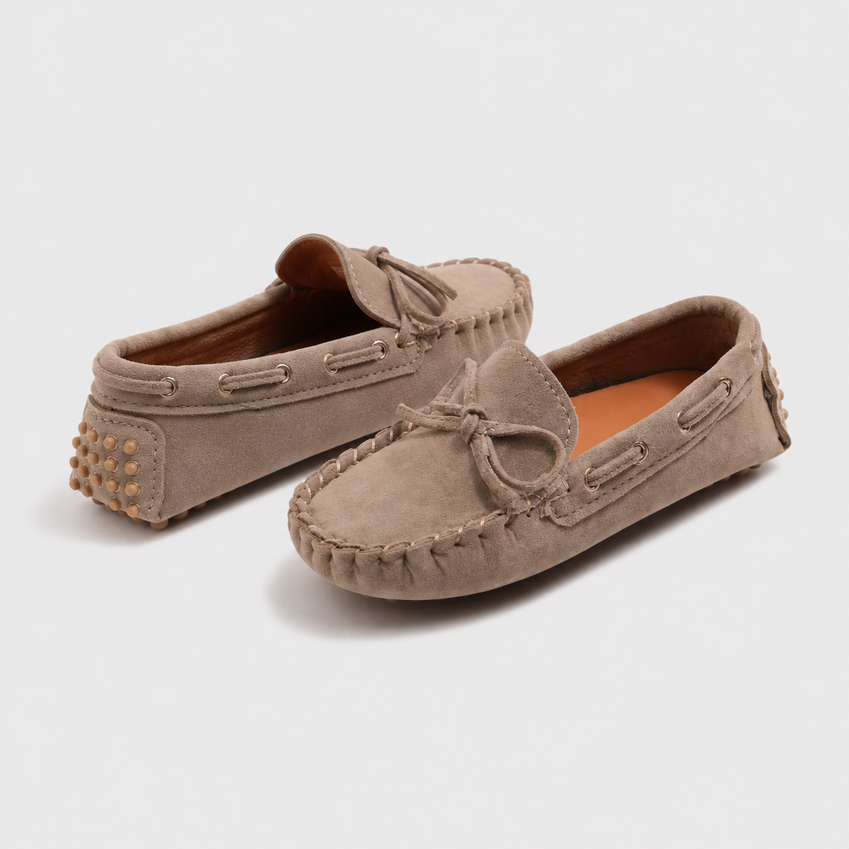 Mocassin Enfant En Daim Beige Bateau