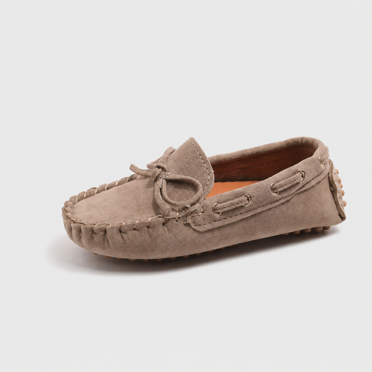 Mocassin Enfant En Daim Beige Bateau