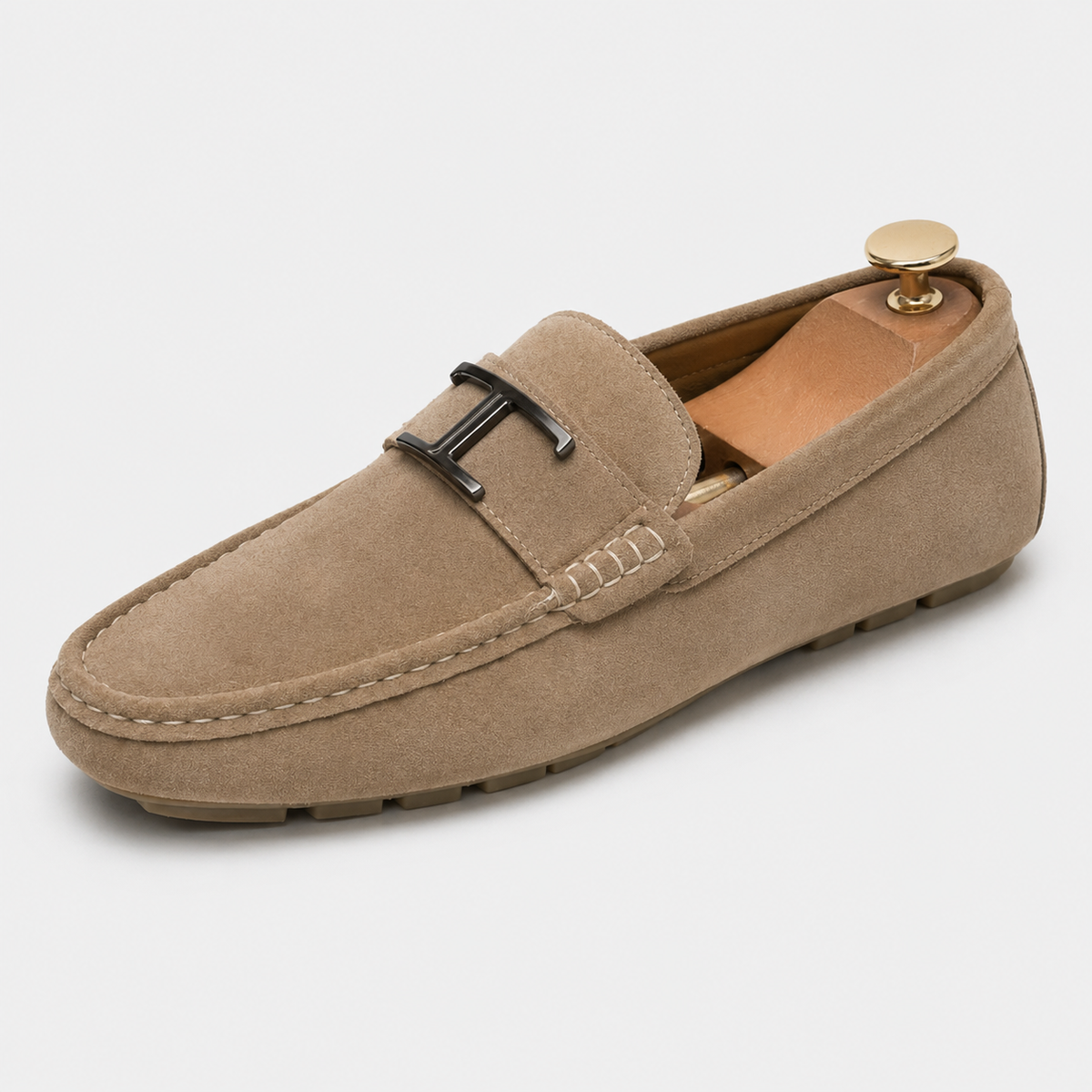 Mocassins Beige Pour Homme