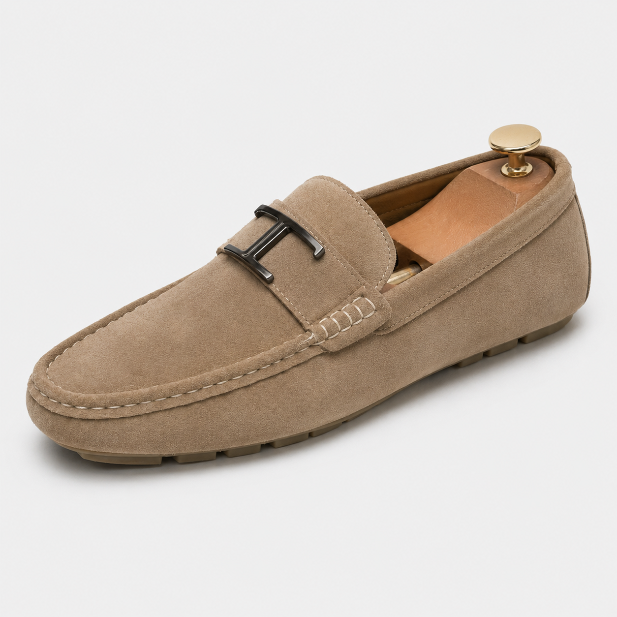 Mocassins Beige Pour Homme
