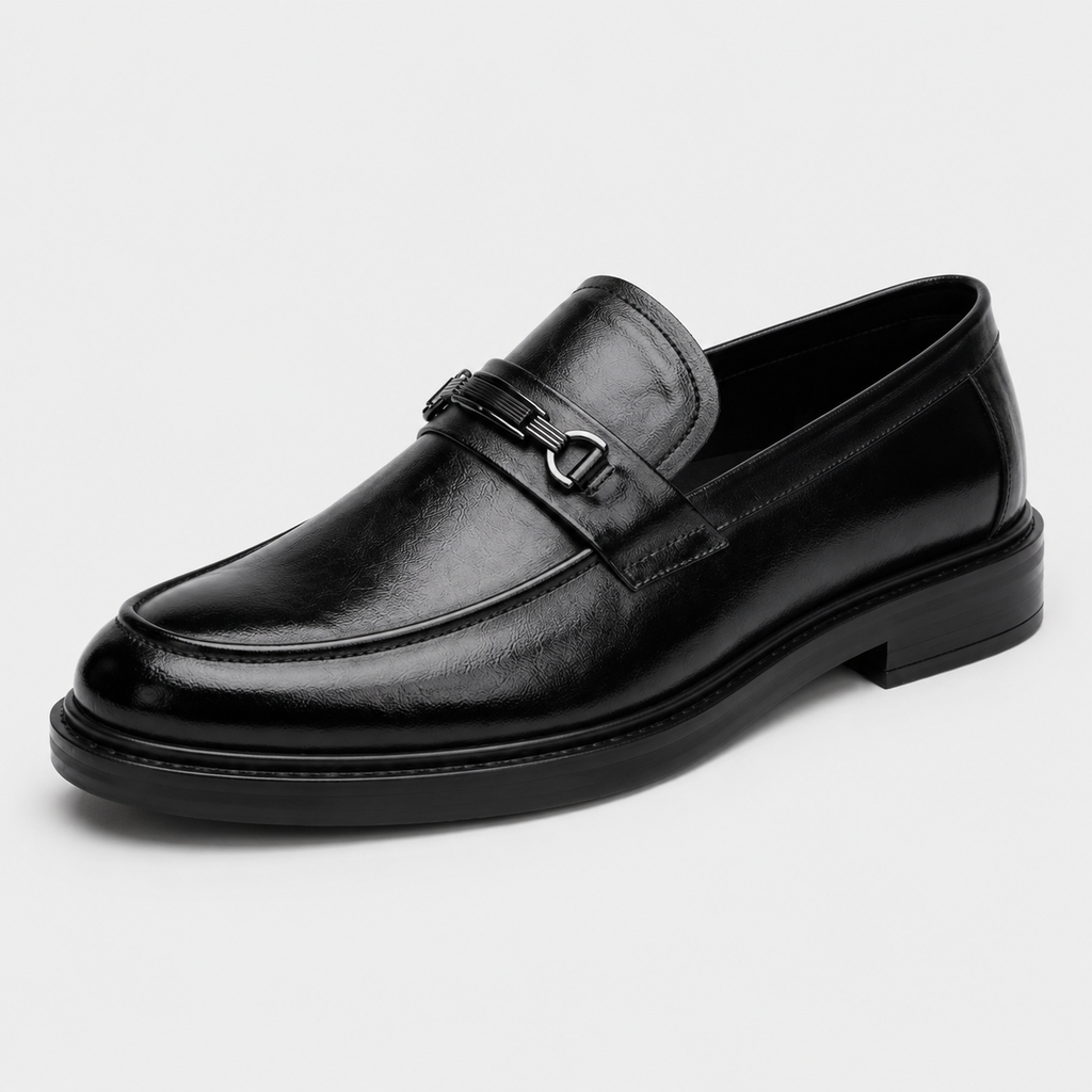 Mocassin Homme Noir Brillant