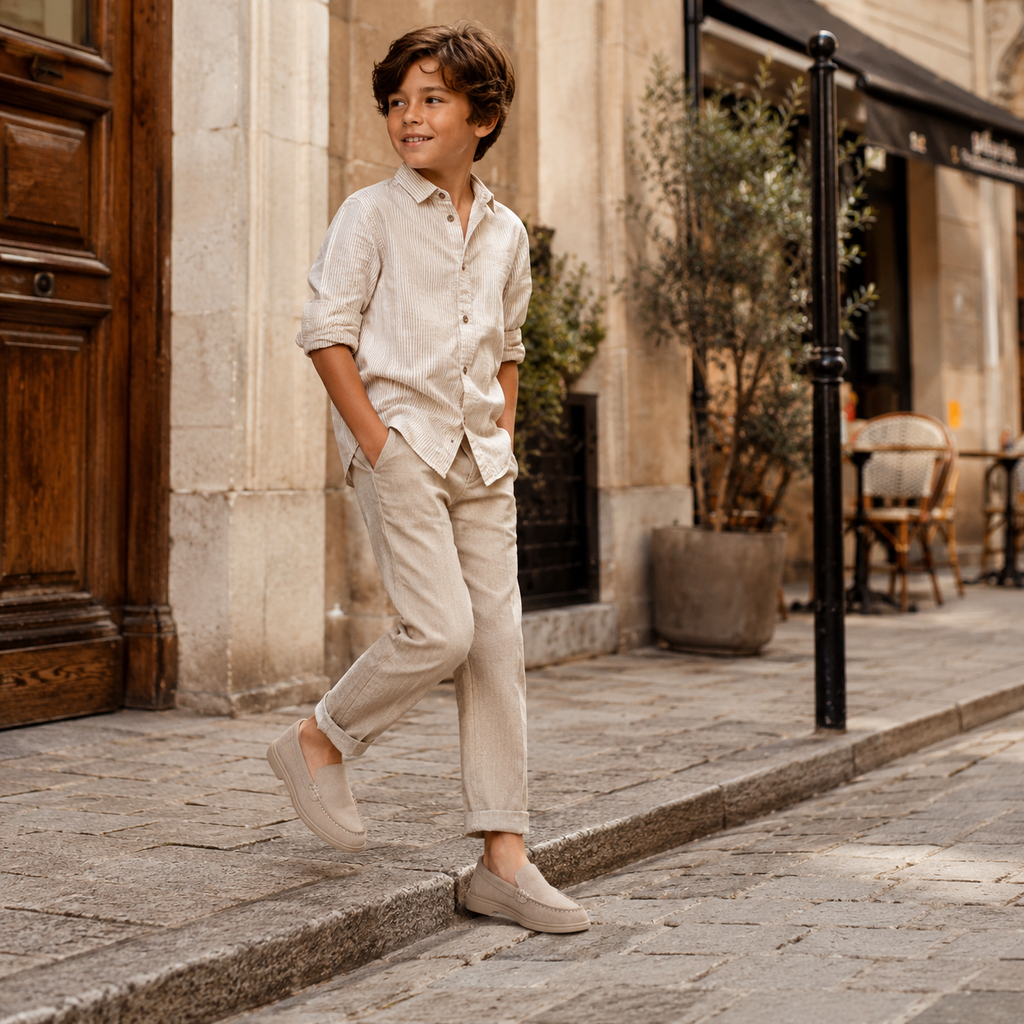 Mocassin Enfant Beige