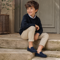 Mocassin Enfant Bleu Marine