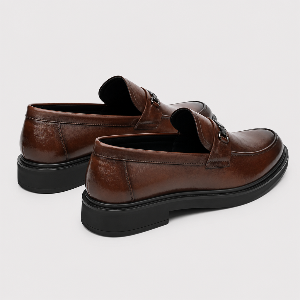 Mocassin Marron Homme Cuir