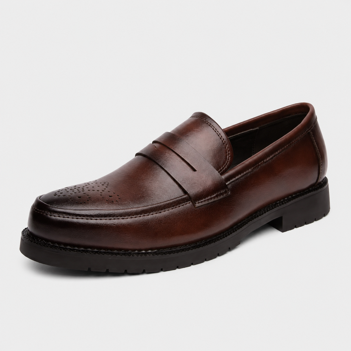 Mocassin Marron Vernis