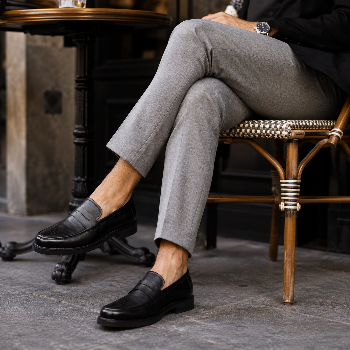 Mocassin Homme Luxe Noir