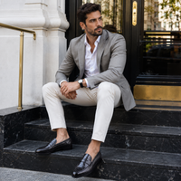 Mocassin Homme Cuir Crocodile