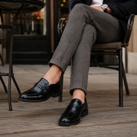Mocassins Habillés En Cuir Véritable Pour Homme