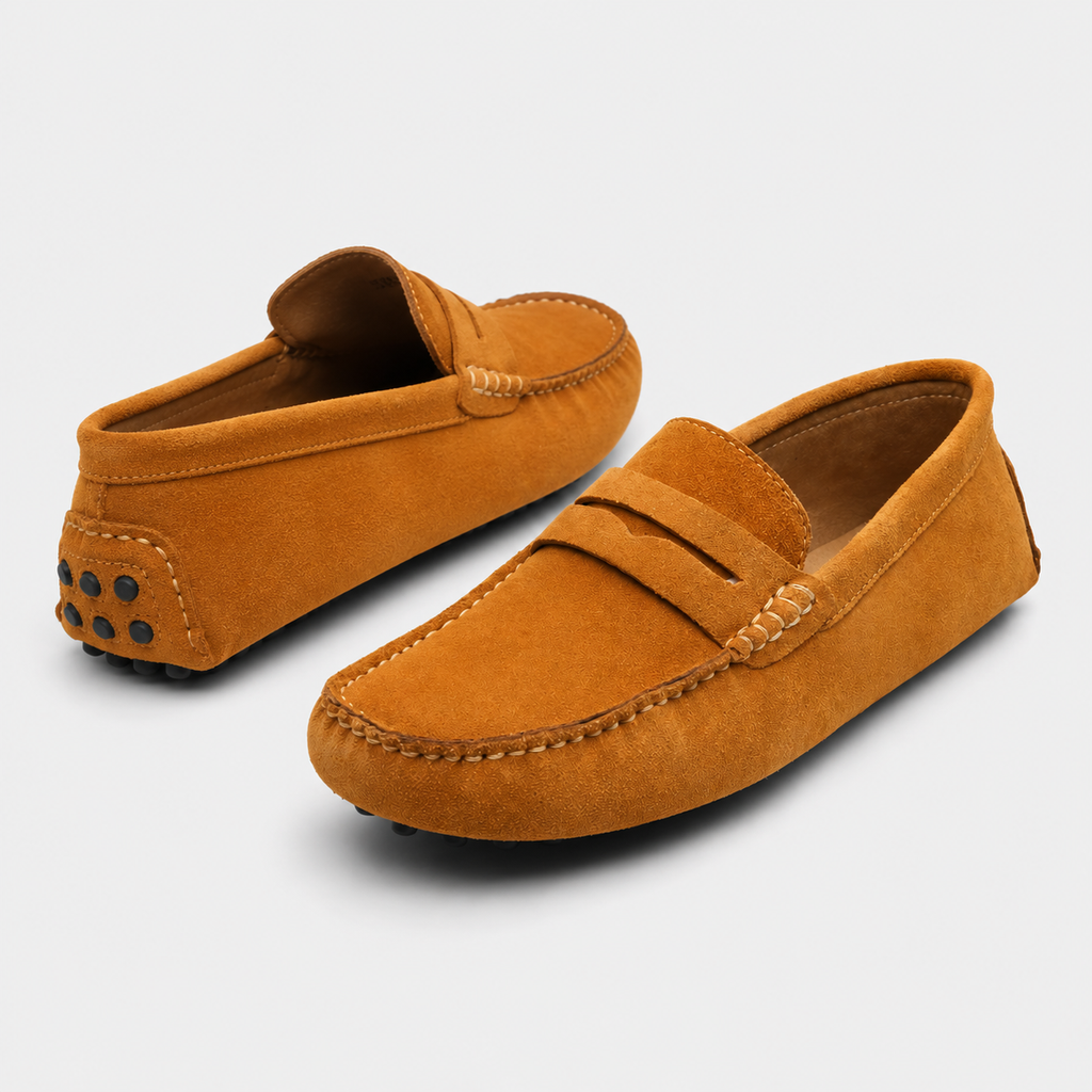Mocassins Daim Marron Homme