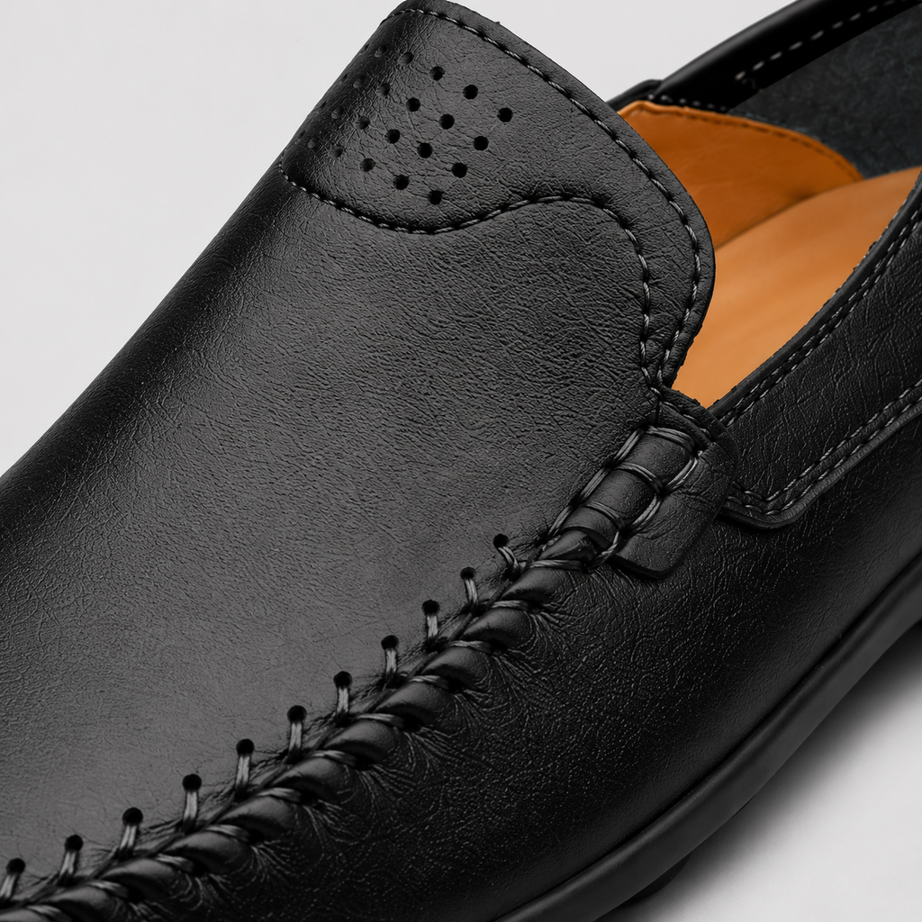 Mocassins Orthopédiques En Cuir De Vache Souple Pour Homme