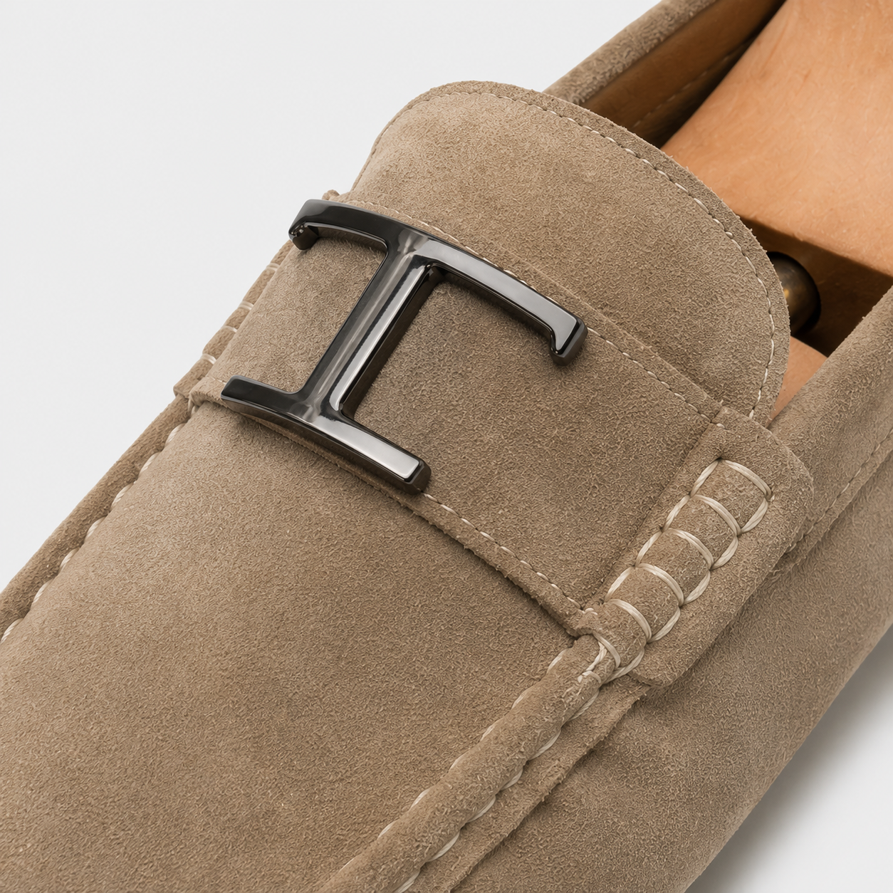 Mocassins Beige Pour Homme