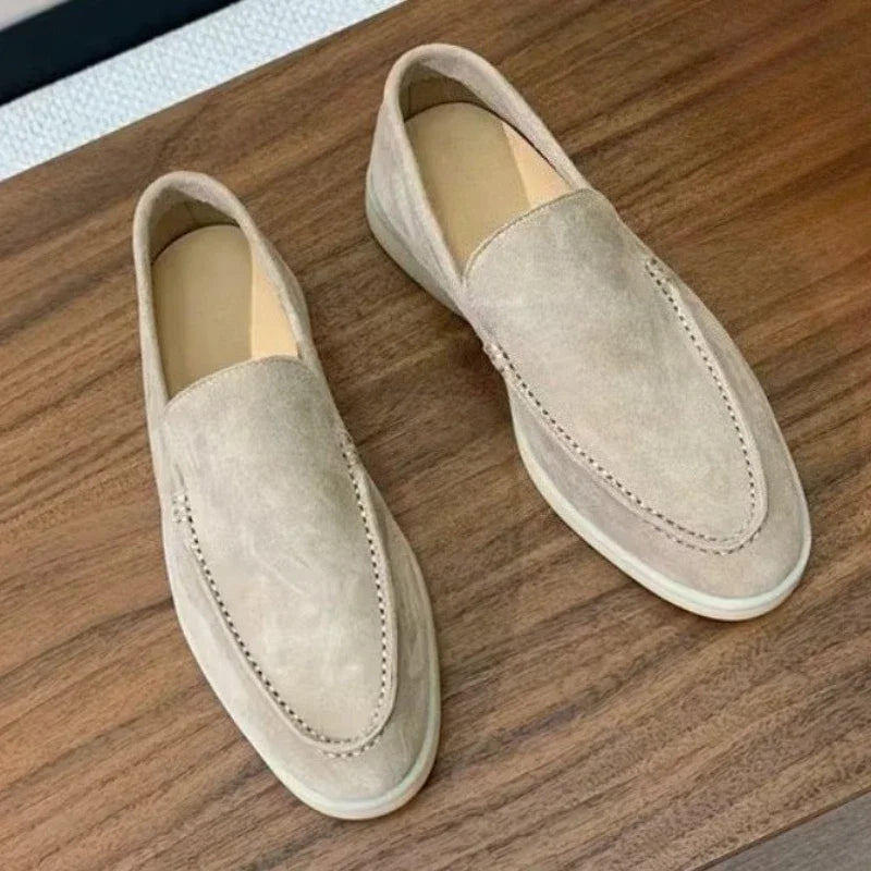 Mocassin Homme Daim Beige