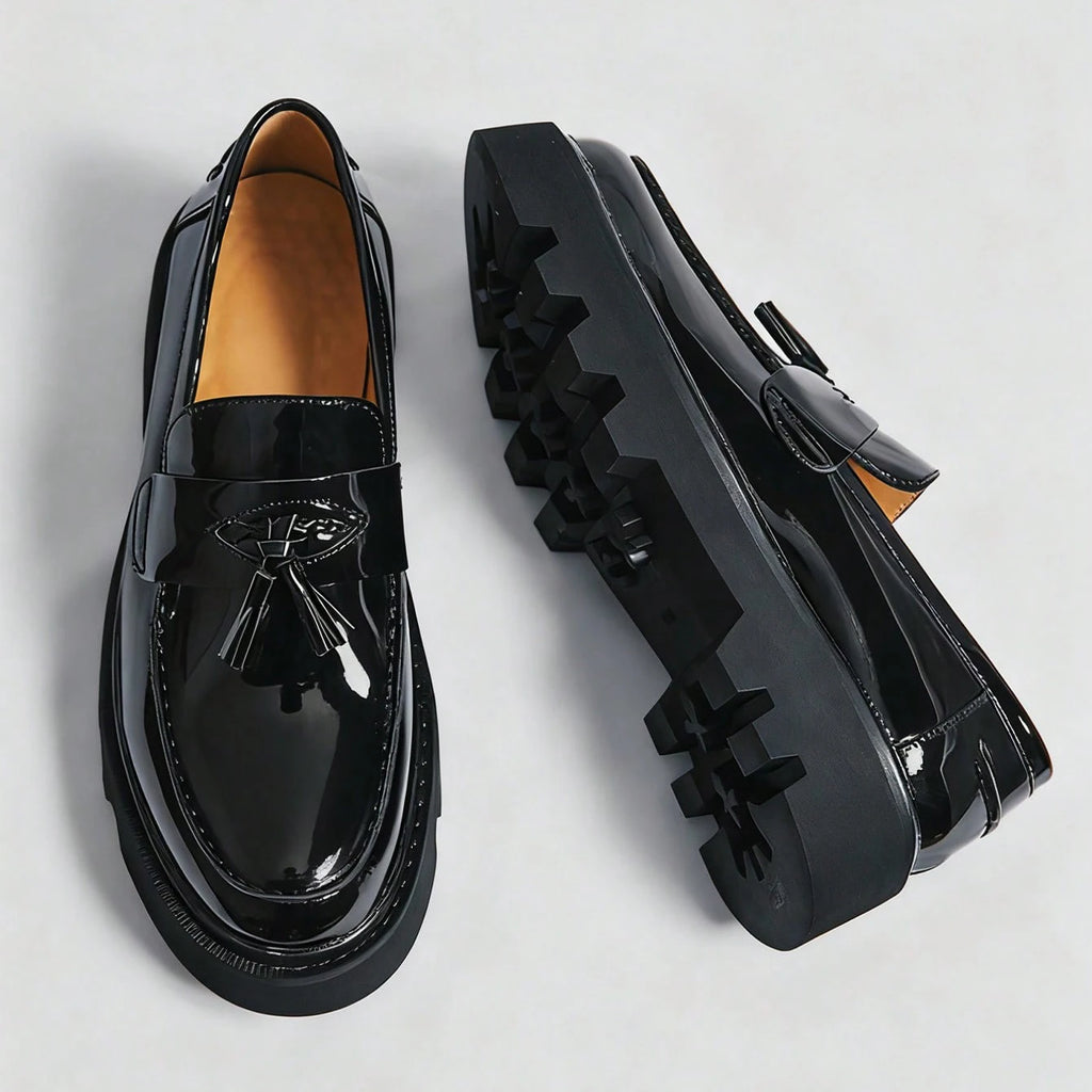 Mocassin Vernis Compensé