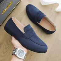 Mocassin Homme Cuir Noir Talon