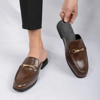 Mocassins Mules Homme Noir