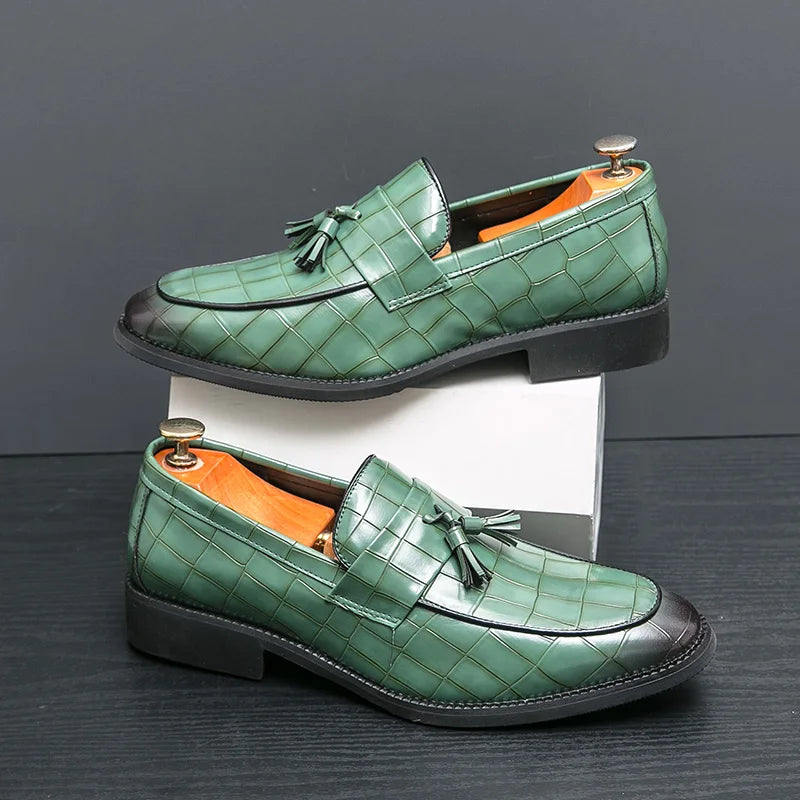 Mocassin À Gland Croco