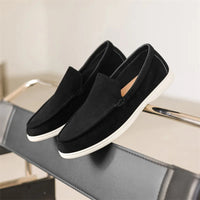 Mocassin En Daim Beige Pour Homme