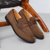 Mocassin En Daim Noir