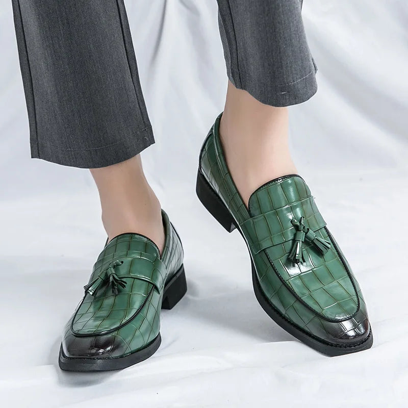 Mocassin À Gland Croco