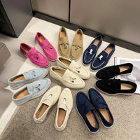 Mocassin En Daim Beige À Gland