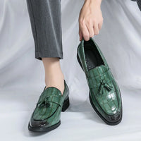 Mocassin Cuir Homme Noir Vernis