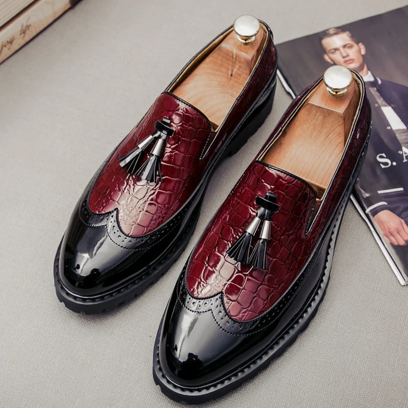 Mocassins Formelle Blanc En Cuir Véritable Pour Homme