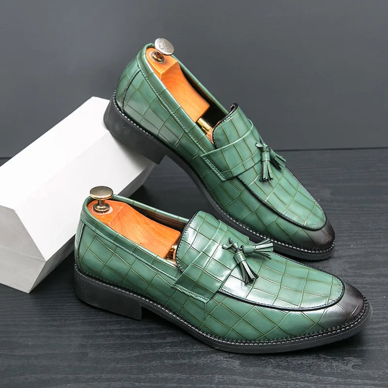 Mocassin À Gland Croco