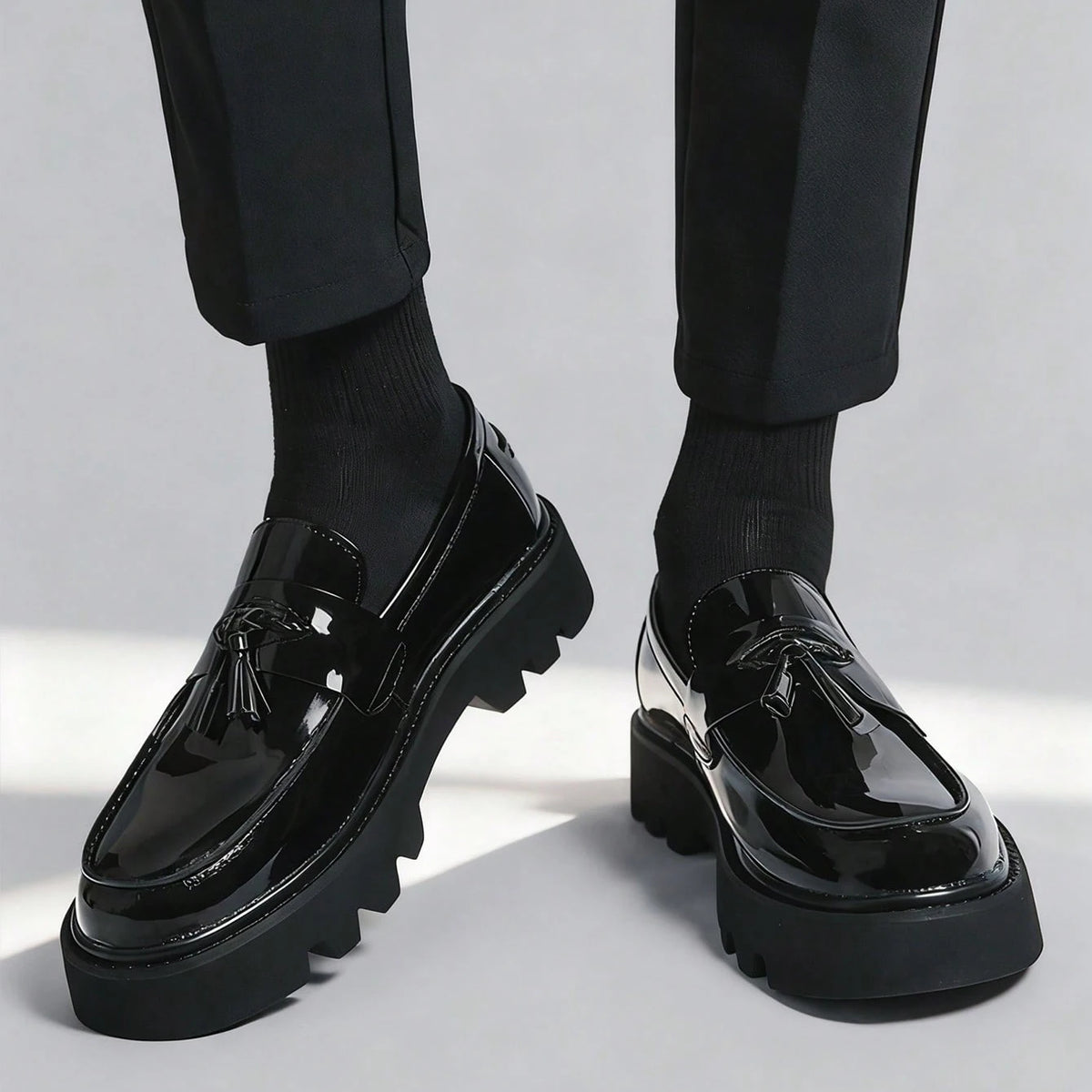 Mocassin Vernis Compensé