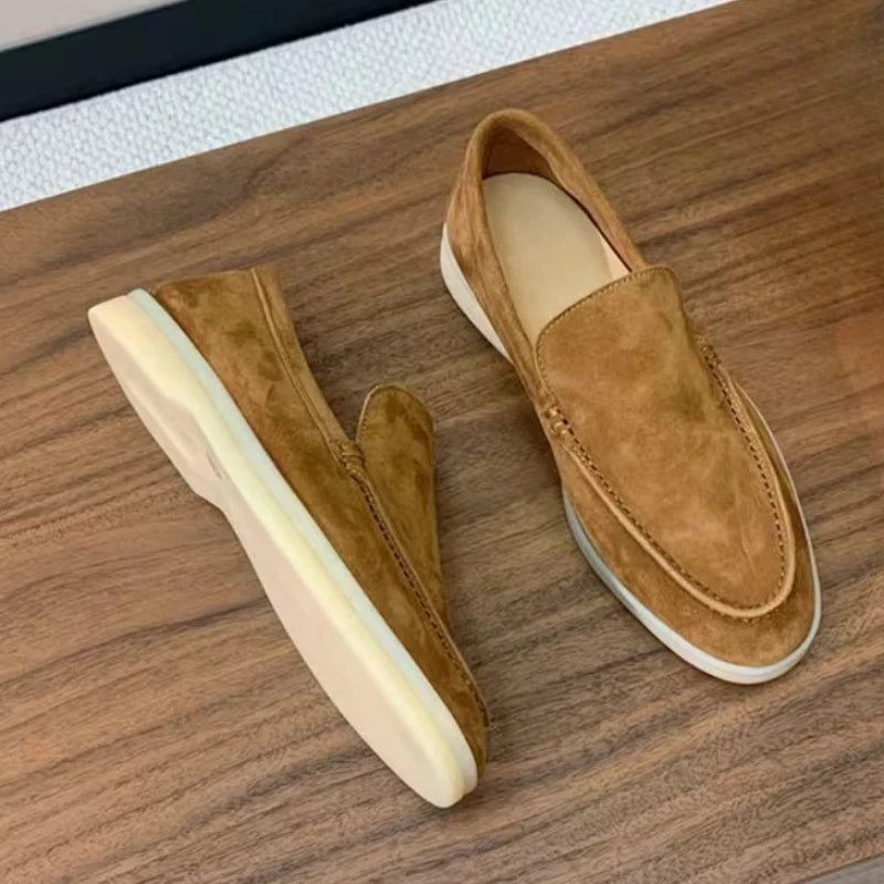 Mocassin Homme Daim Beige