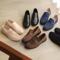 Mocassin En Daim Noir