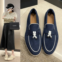 Mocassin En Daim Beige À Gland