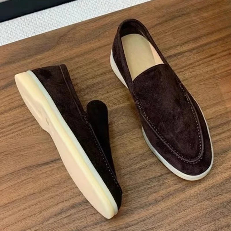 Mocassin Homme Daim Marron