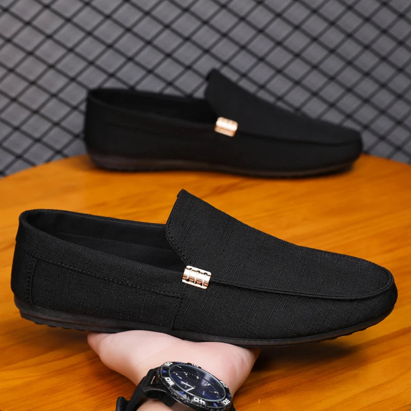 Mocassin Homme Noir Confortable