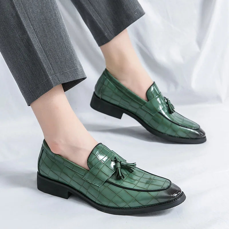 Mocassin À Gland Croco