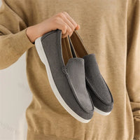 Mocassin En Daim Noir Pour Homme