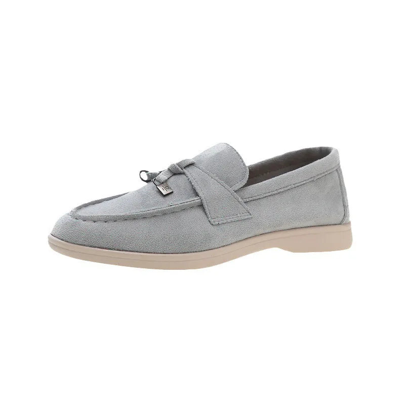 Mocassin En Daim Beige À Gland