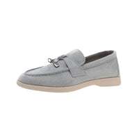 Mocassin En Daim Noir À Gland