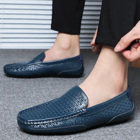 Mocassins Homme Noir en Cuir Souple