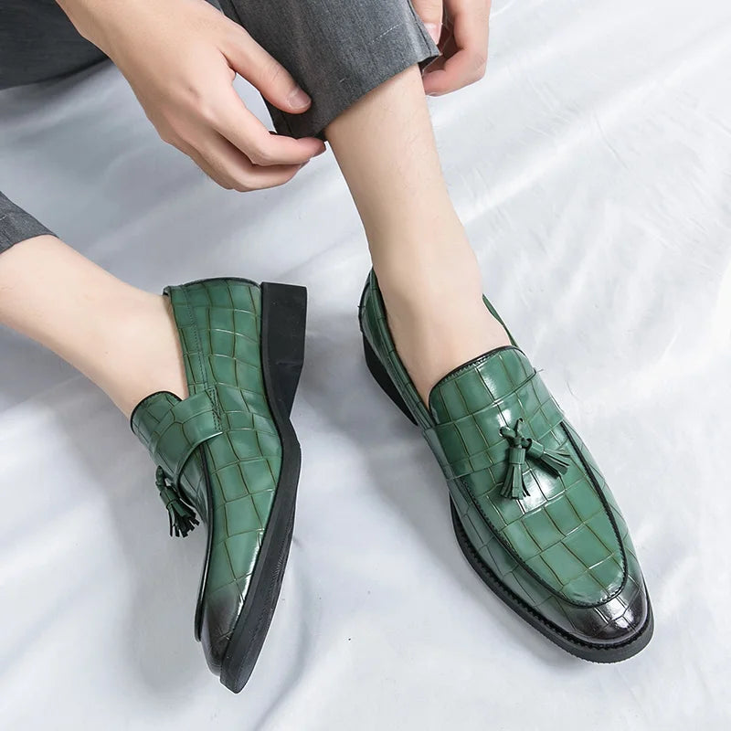 Mocassin À Gland Croco